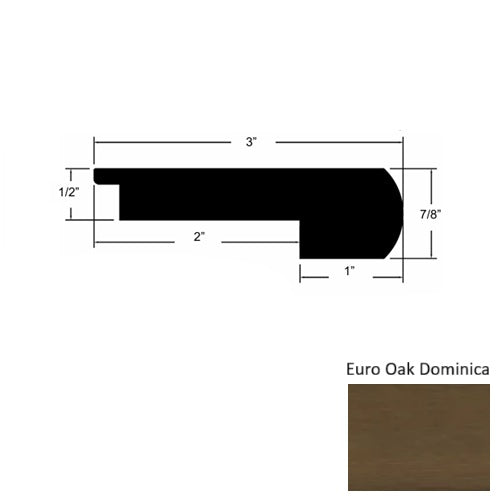Islands Wood Euro Oak Dominica Round Stair Nose Urethane 1