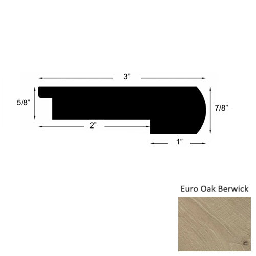 Mill Creek Wood Euro Oak Berwick Round Stair Nose Urethane 1