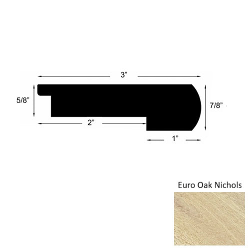 Mill Creek Wood Euro Oak Nichols Round Stair Nose Urethane 1