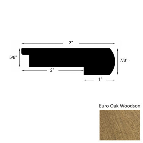Mill Creek Wood Euro Oak Woodson Round Stair Nose Urethane 1
