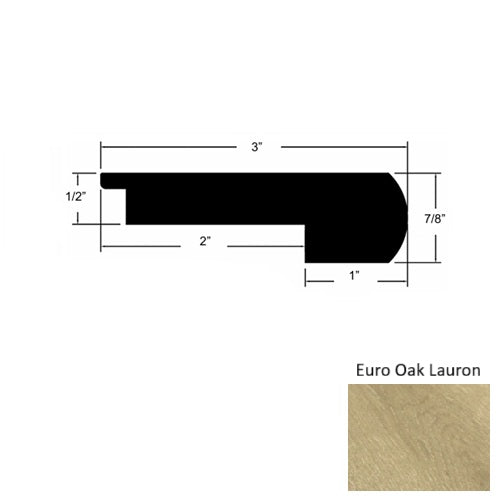 Provence III Wood Euro Oak Lauron Round Stair Nose Urethane 1