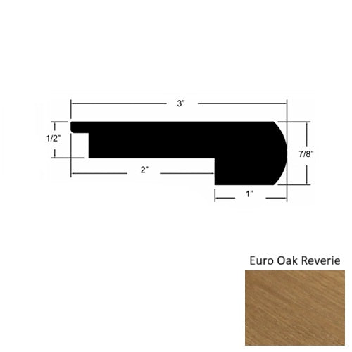Provence III Wood Euro Oak Reverie Round Stair Nose Urethane 1