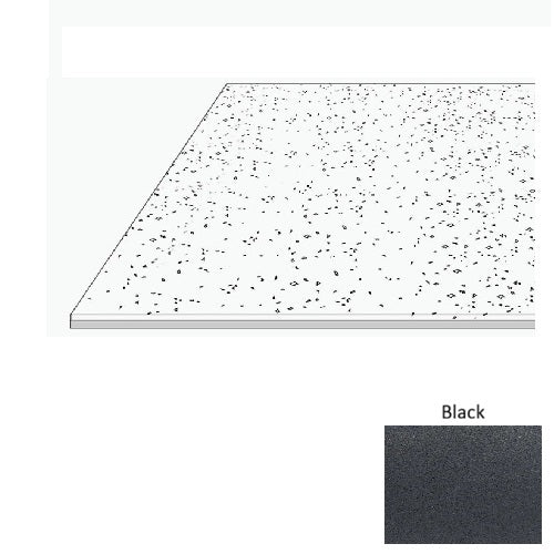VersaDUEL Rubber Black Rubber Flooring Tile  1