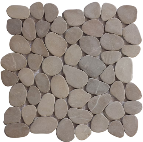 Pebble Tan Interlocking Mosaic Honed 1