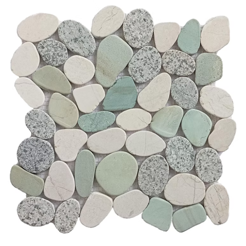 Pebble Seafrost Interlocking Mosaic Honed 1