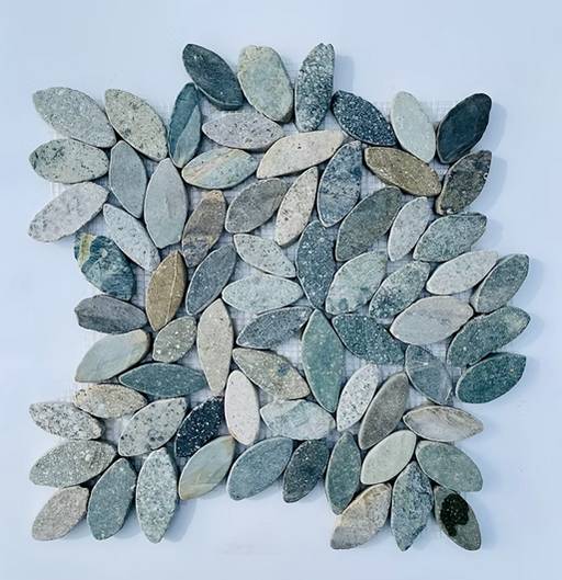 Pebble Autumn Interlocking Mosaic Honed 1