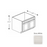 Framed Shaker Classic Wood Dove White Base Cabinet Natural clear coat 1