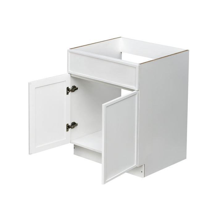 Shady White Wood Base Cabinet 2