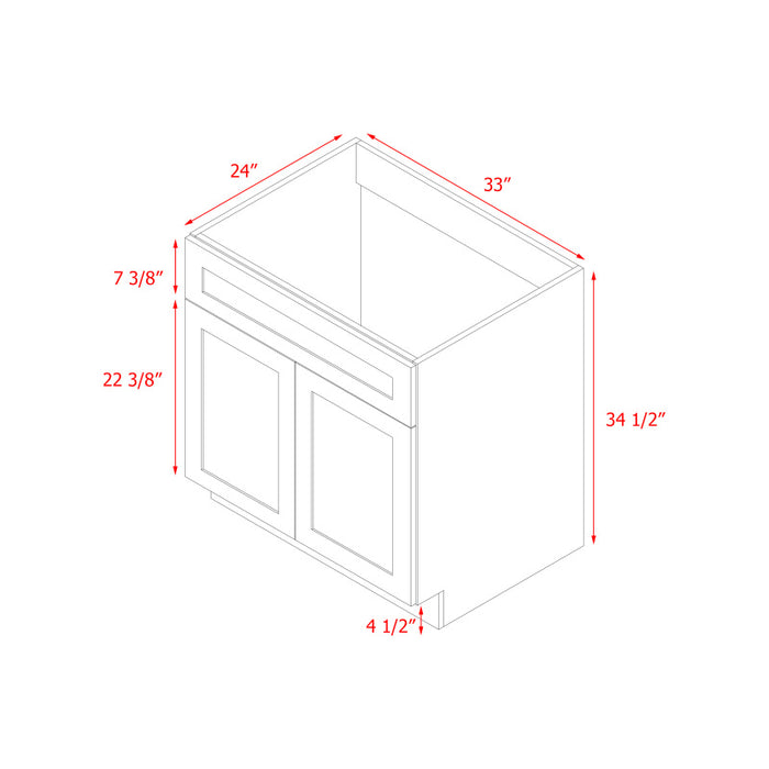 Mallorca White Wood Base Cabinet 4