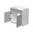 Mallorca Dolphin Gray Wood Base Cabinet 2