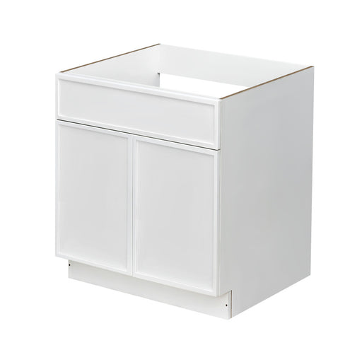 Shady White Wood Base Cabinet 1