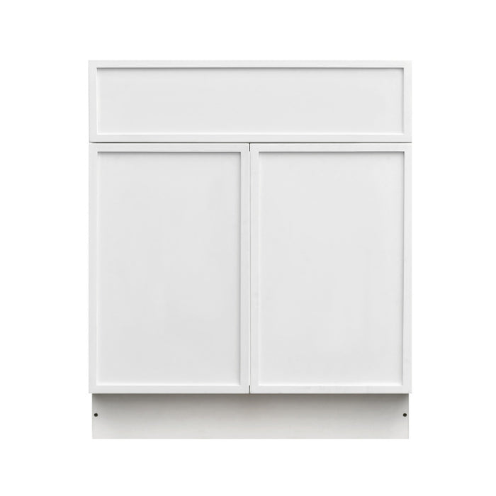 Shady White Wood Base Cabinet 3