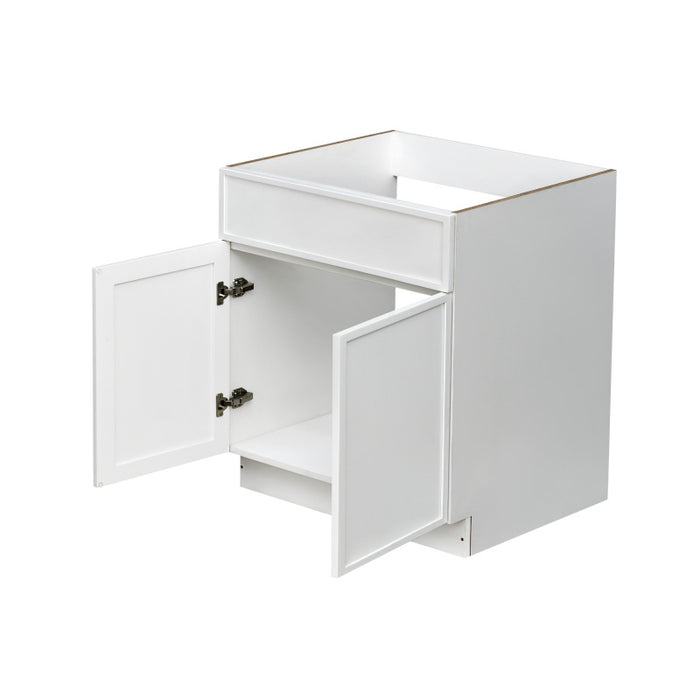Shady White Wood Base Cabinet 2