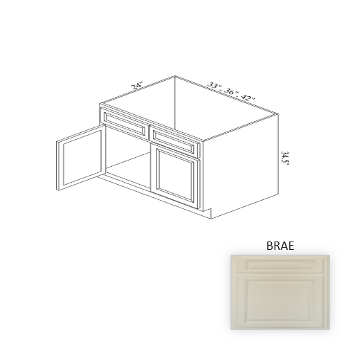 SB33 Wood Brae Sink Base Cabinet Brae 1
