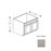 Framed Shaker Premium Wood Grey Shaker Base Cabinet Natural clear coat 1