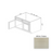 SB33 Wood White Shaker Sink Base Cabinet White Shaker 1