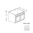 Framed Shaker Premium Wood White Shaker Base Cabinet Natural clear coat 1