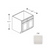 Framed Shaker Classic Wood Dove White Base Cabinet Natural clear coat 1