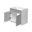 Mallorca Dolphin Gray Wood Base Cabinet 2