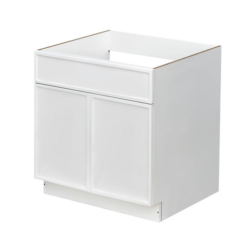 Shady White Wood Base Cabinet 1