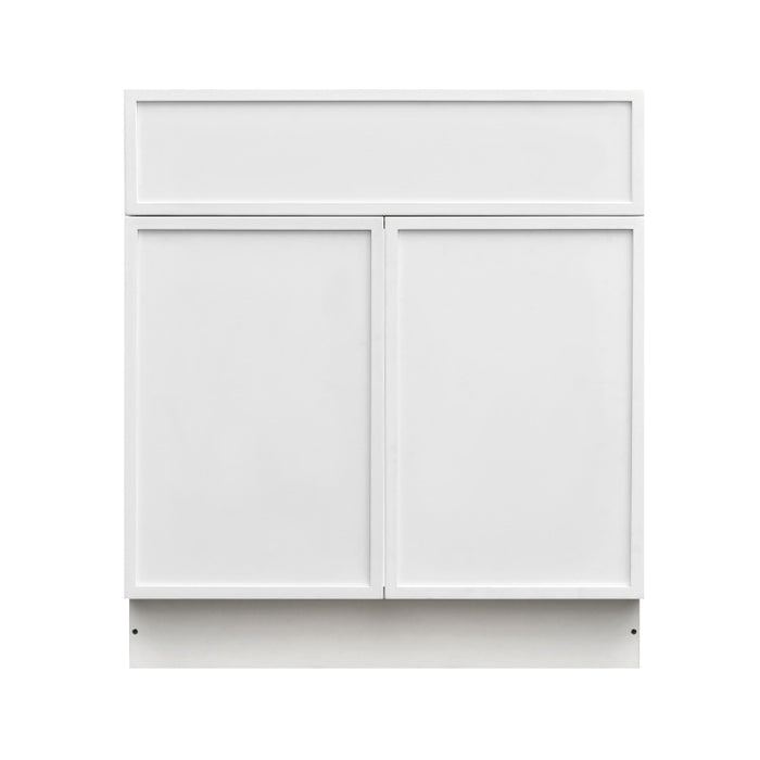 Shady White Wood Base Cabinet 3