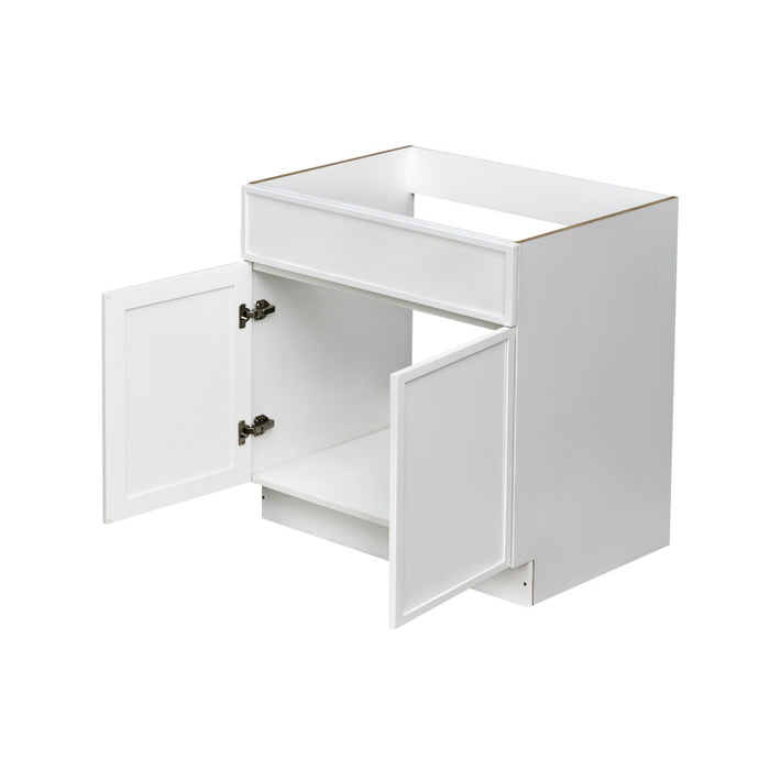 Shady White Wood Base Cabinet 2