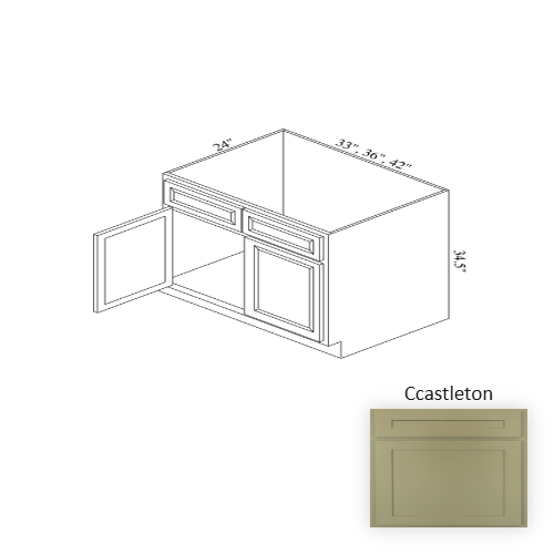 SB36 Wood Castleton Sink Base Cabinet Castleton 1