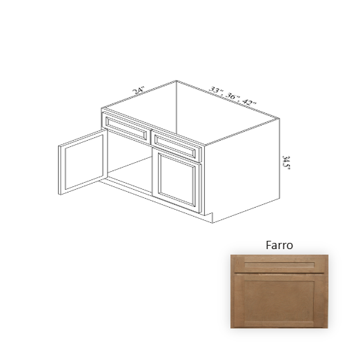 SB36 Wood Farro Sink Base Cabinet Farro 1