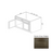 SB36 Wood Storm Gray Shaker Sink Base Cabinet Storm Gray Shaker 1