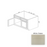 SB36 Wood White Shaker Sink Base Cabinet White Shaker 1