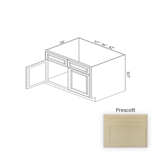 SB42 Wood Prescott Sink Base Cabinet Prescott 1