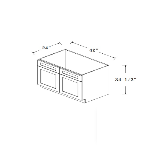 Sterfic SKU - VSB3621DR-ON. Oak. 36" x 34.5" Bathroom Vanity