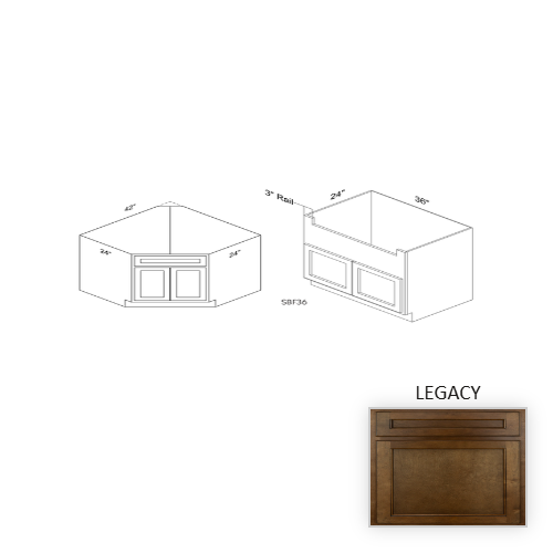 SBD42 Wood Legacy Sink Base Legacy 1