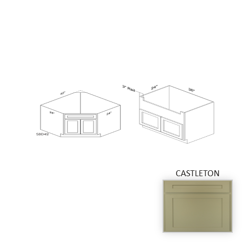SBF36 Wood Castleton Sink Base Castleton 1