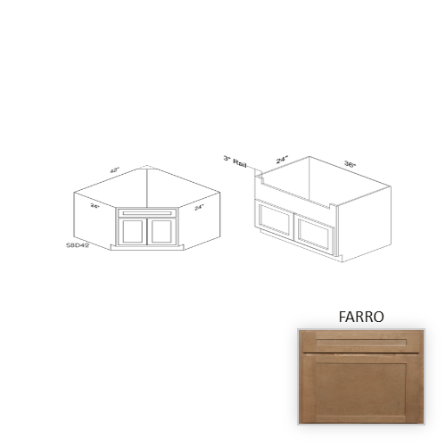 SBF36 Wood Farro Sink Base Farro 1