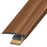 Standard Color Vinyl Light Walnut Slim Cap with Slim Track and (2) Versatrack Shims Aluminum Oxide 1