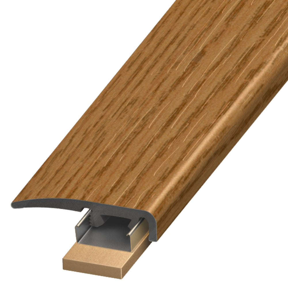 Standard Color Vinyl Norway Oak Slim Cap with Slim Track and (2) Versatrack Shims Aluminum Oxide 1