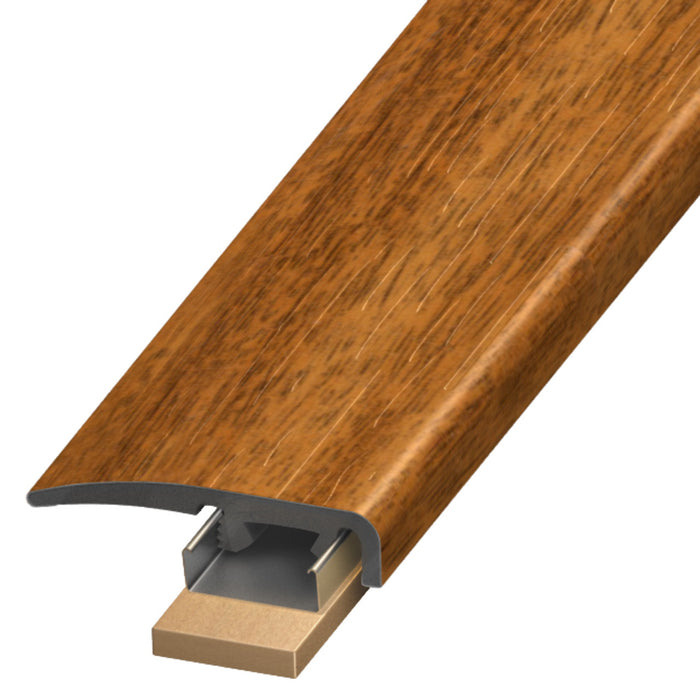 Standard Color Vinyl Carolina Oak Slim Cap with Slim Track and (2) Versatrack Shims Aluminum Oxide 1