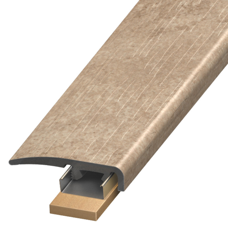 Standard Color Vinyl Burmese Slate Slim Cap with Slim Track and (2) Versatrack Shims Aluminum Oxide 1