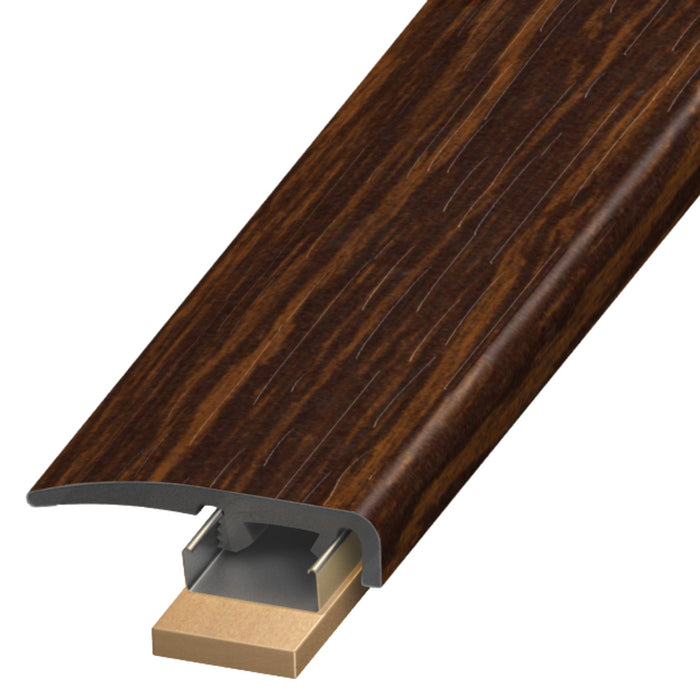 Standard Color Vinyl New Tigerwood Slim Cap with Slim Track and Versatrack Shim Aluminum Oxide 1