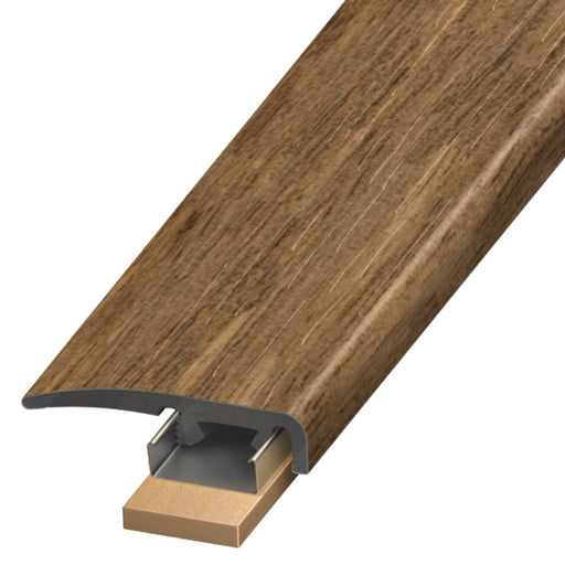 Standard Color Vinyl Pepper Pecan Slim Cap with Slim Track and (2) Versatrack Shims Aluminum Oxide 1