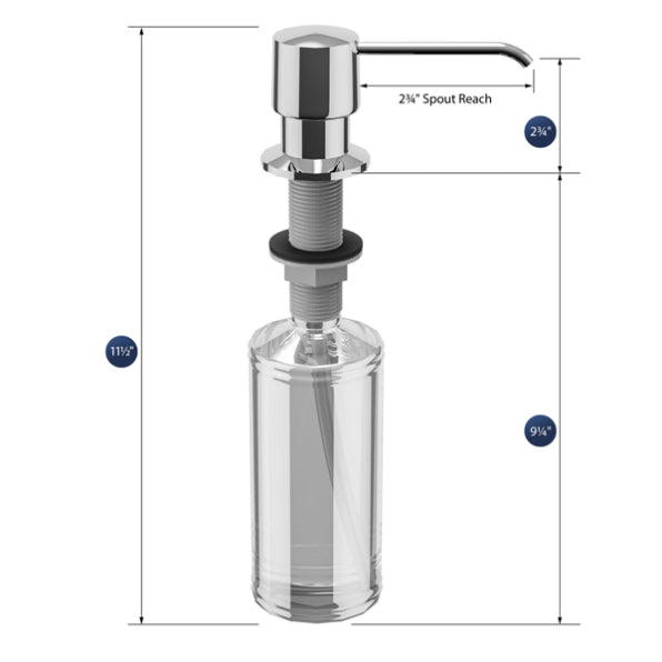 Brass Chrome Soap Dispenser Chrome 2
