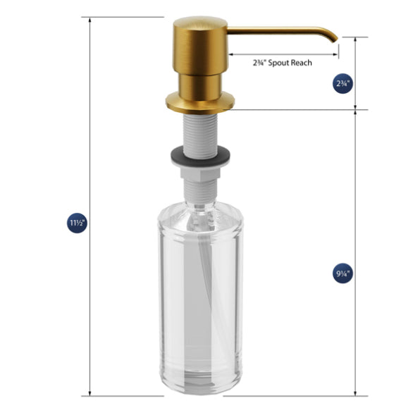 Brass Gold Soap Dispenser Gold 2