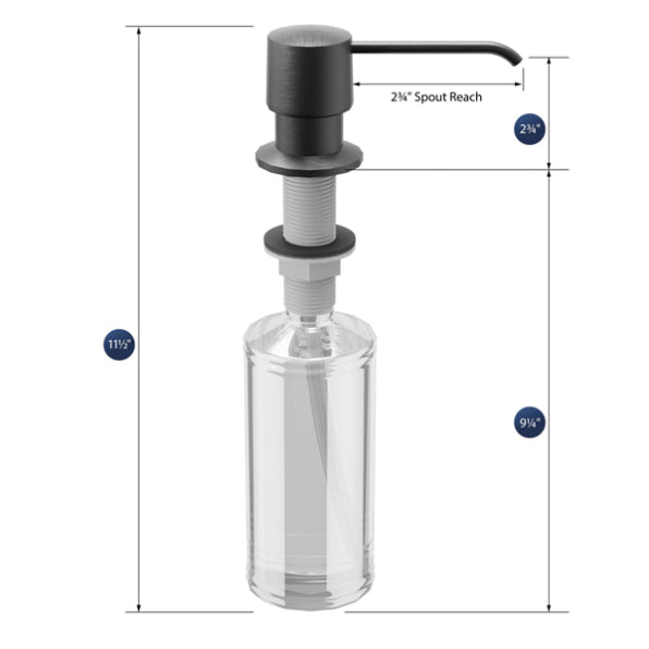Brass Gunmetal Grey Soap Dispenser Gunmetal Grey 2