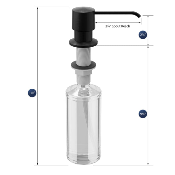 Brass Matte Black Soap Dispenser Matte Black 2