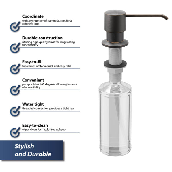 Brass Oil Rubbed Bronze Soap Dispenser Oil-Rubbed Bronze 3