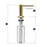 Brass Brushed Gold Soap Dispenser Brushed Gold 2