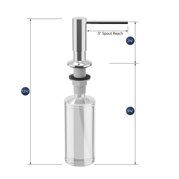 Brass Chrome Soap Dispenser Chrome 2