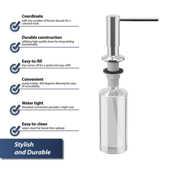 Brass Chrome Soap Dispenser Chrome 3