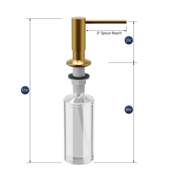 Brass Gold Soap Dispenser Gold 2
